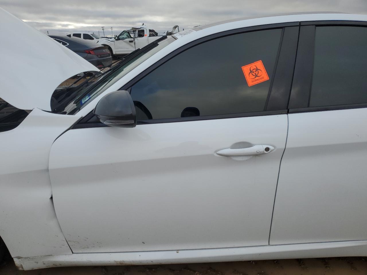 2019 Alfa Romeo Giulia VIN ZARFAMBN2K7606486 Copart auction photo, front end damage thumbnail 7