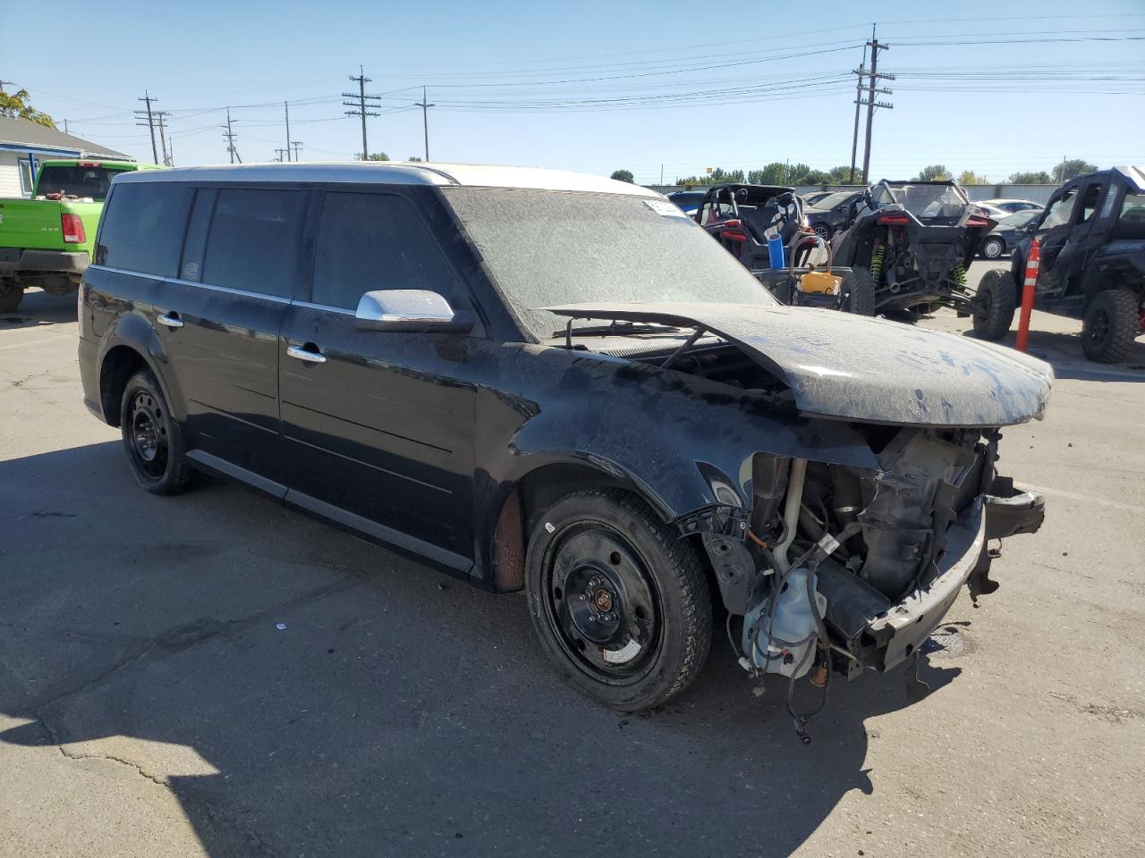 2011 Ford Flex VIN 2FMHK6DTXBBD08794 Copart auction photo, front end / frame damage damage thumbnail 4