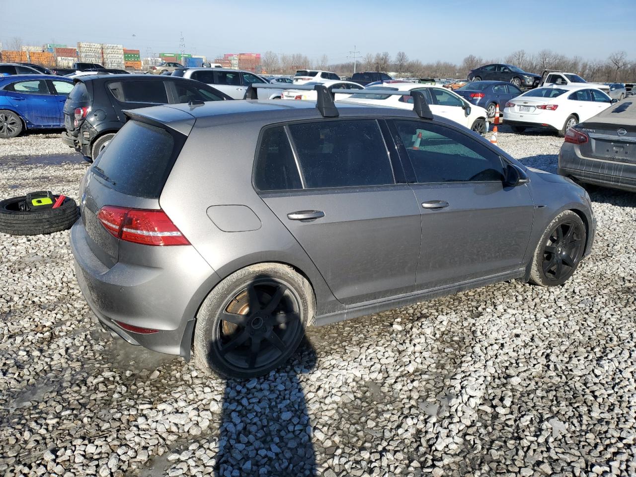 2015 Volkswagen Golf VIN WVWLF7AU8FW162163 Copart auction photo, side damage thumbnail 3