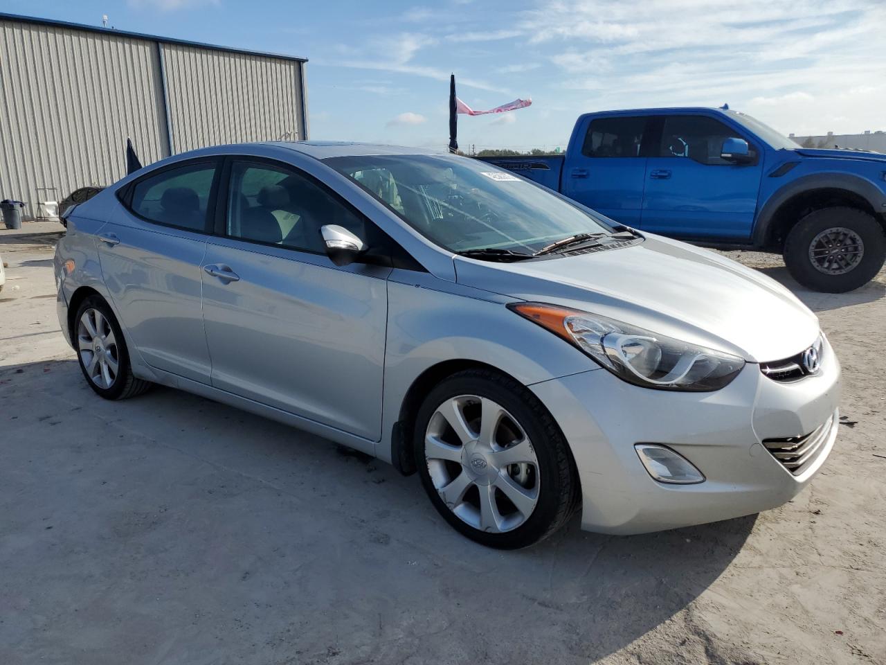 2013 Hyundai Elantra VIN 5NPDH4AE0DH208626 Copart auction photo, rear end damage thumbnail 4