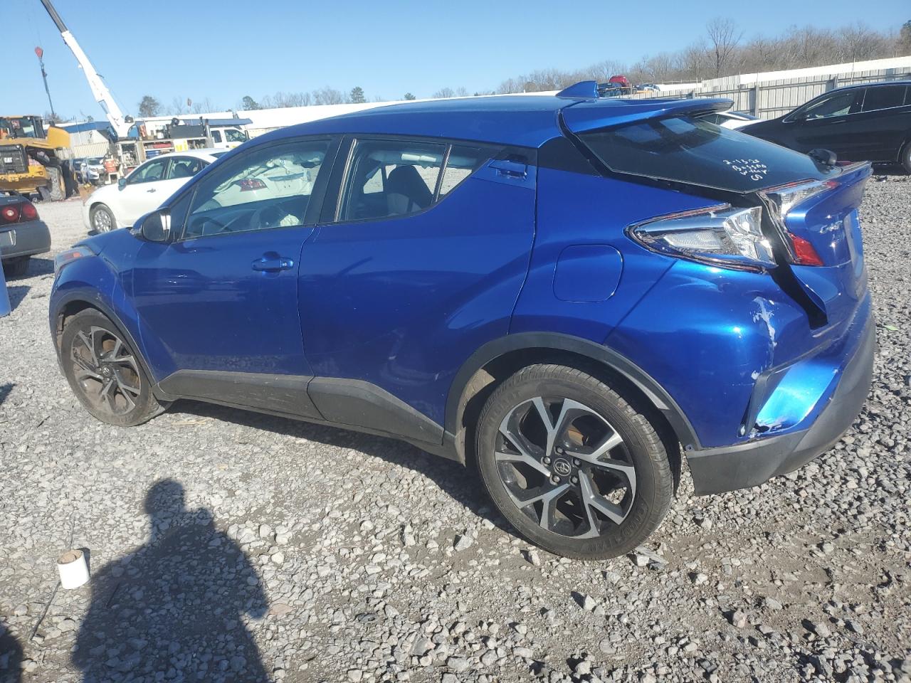 2018 Toyota C-HR VIN NMTKHMBX6JR055200 Copart auction photo, side / rear end damage thumbnail 2