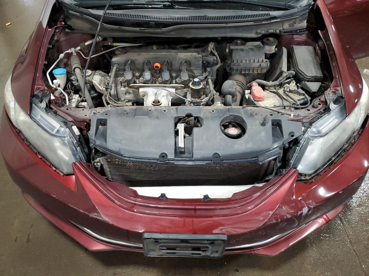 2013 Honda Civic VIN 19XFB2F51DE025036 Copart auction photo, front end / hail damage thumbnail 12