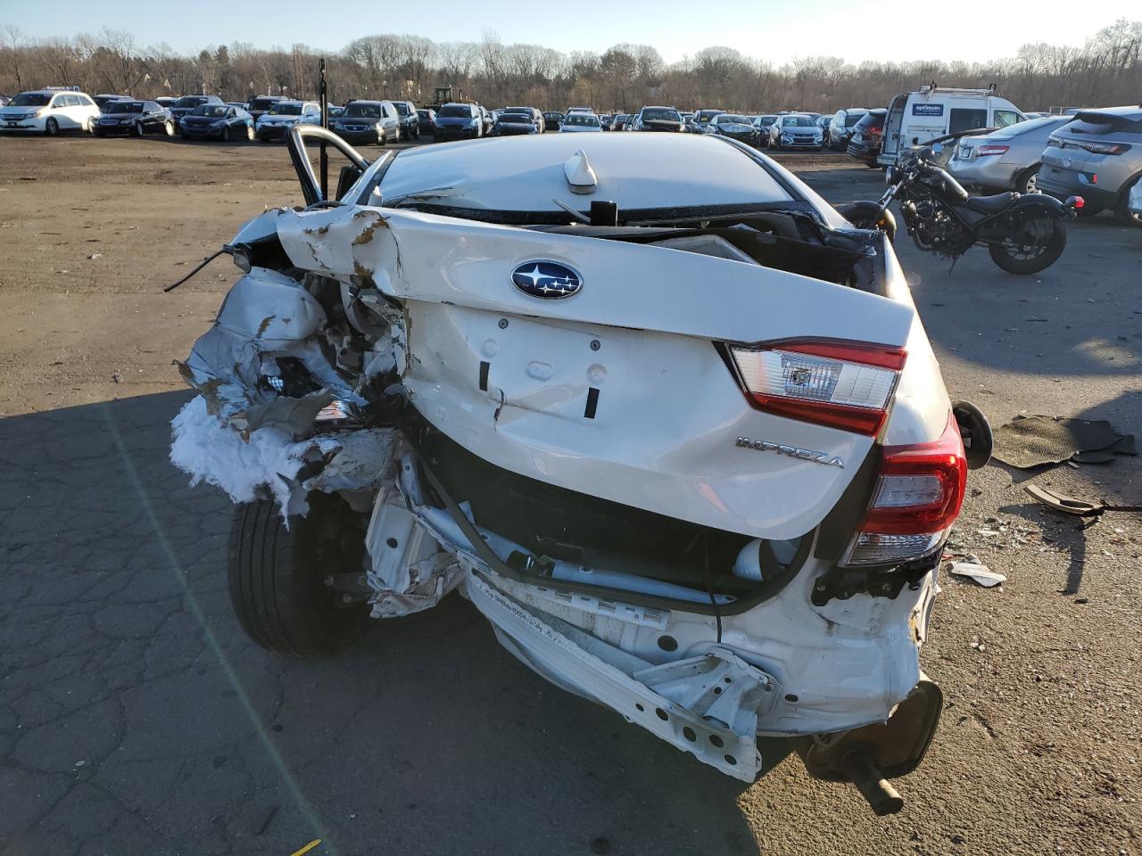 2020 Subaru Impreza VIN 4S3GKAV60L3612410 Copart auction photo, all over damage thumbnail 6
