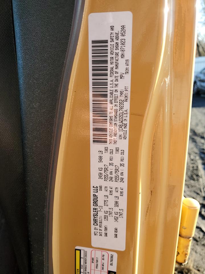 2013 Jeep Wrangler VIN 1C4BJWDG5DL702352 Copart auction photo, front end / undercarriage damage thumbnail 13