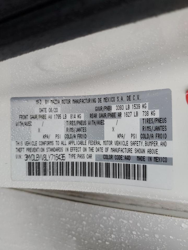 2020 Toyota Yaris VIN 3MYDLBYV8LY716435 Copart auction photo, front end / minor dent/scratches damage thumbnail 13