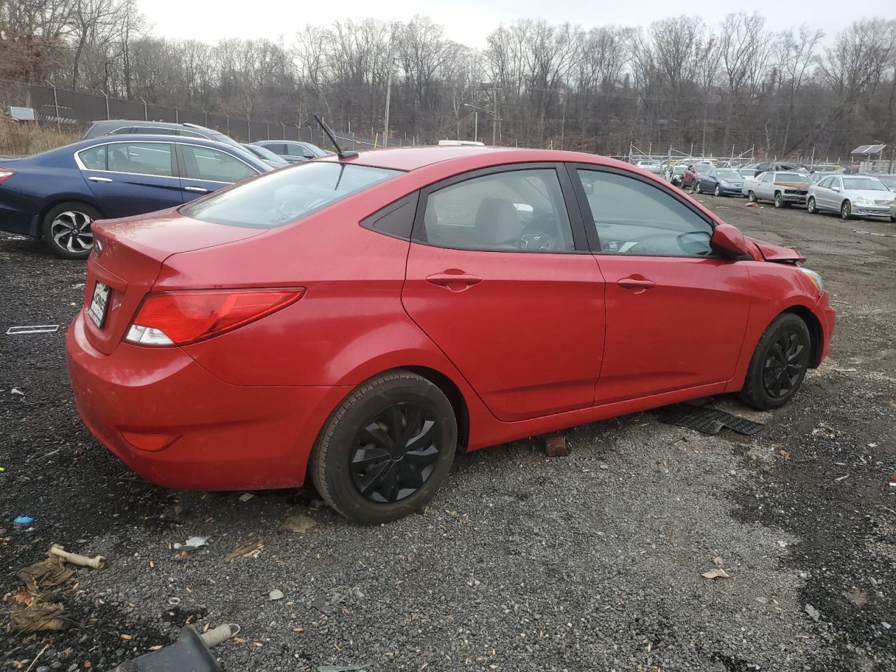 2016 Hyundai Accent VIN KMHCT4AE3GU162189 Copart auction photo, front end / minor dent/scratches damage thumbnail 3