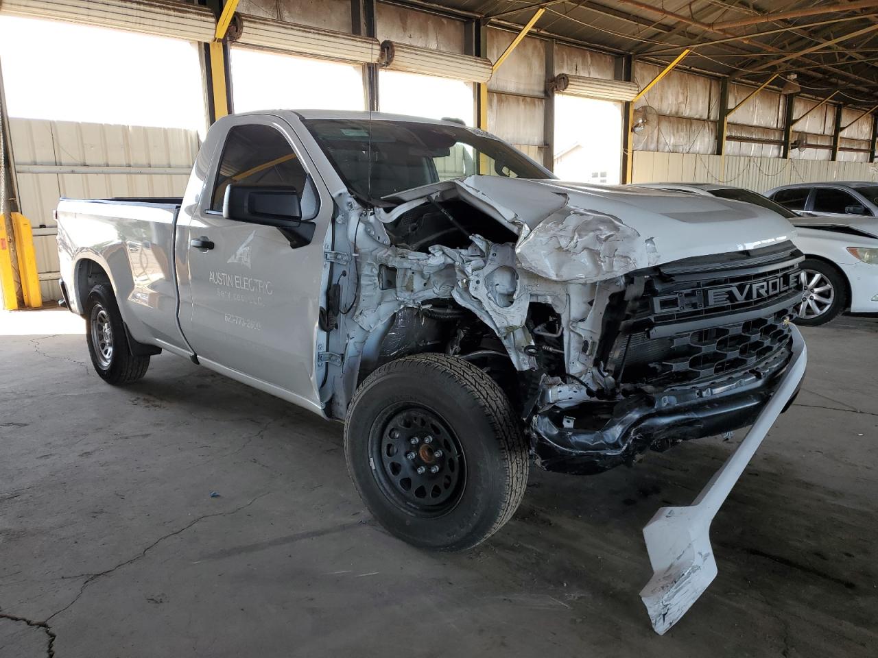 2022 Chevrolet Silverado VIN 3GCNAAEDXNG603660 Copart auction photo, front end damage thumbnail 4