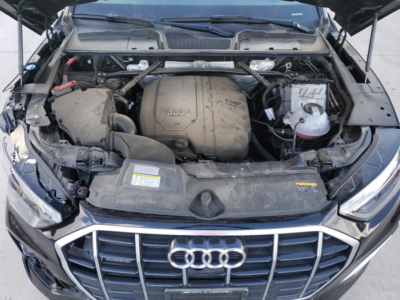 2021 Audi Q5 VIN WA1BAAFY0M2050863 Copart auction photo, front end / rear end damage thumbnail 12