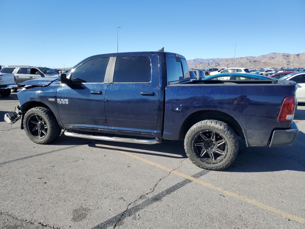 2013 RAM 1500 VIN 1C6RR6MT0DS633619 Copart auction photo, front end damage thumbnail 2