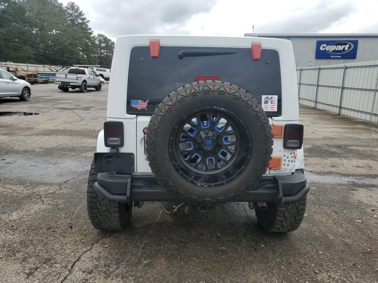 2016 Jeep Wrangler VIN 1C4BJWEGXGL181163 Copart auction photo, front end damage thumbnail 6