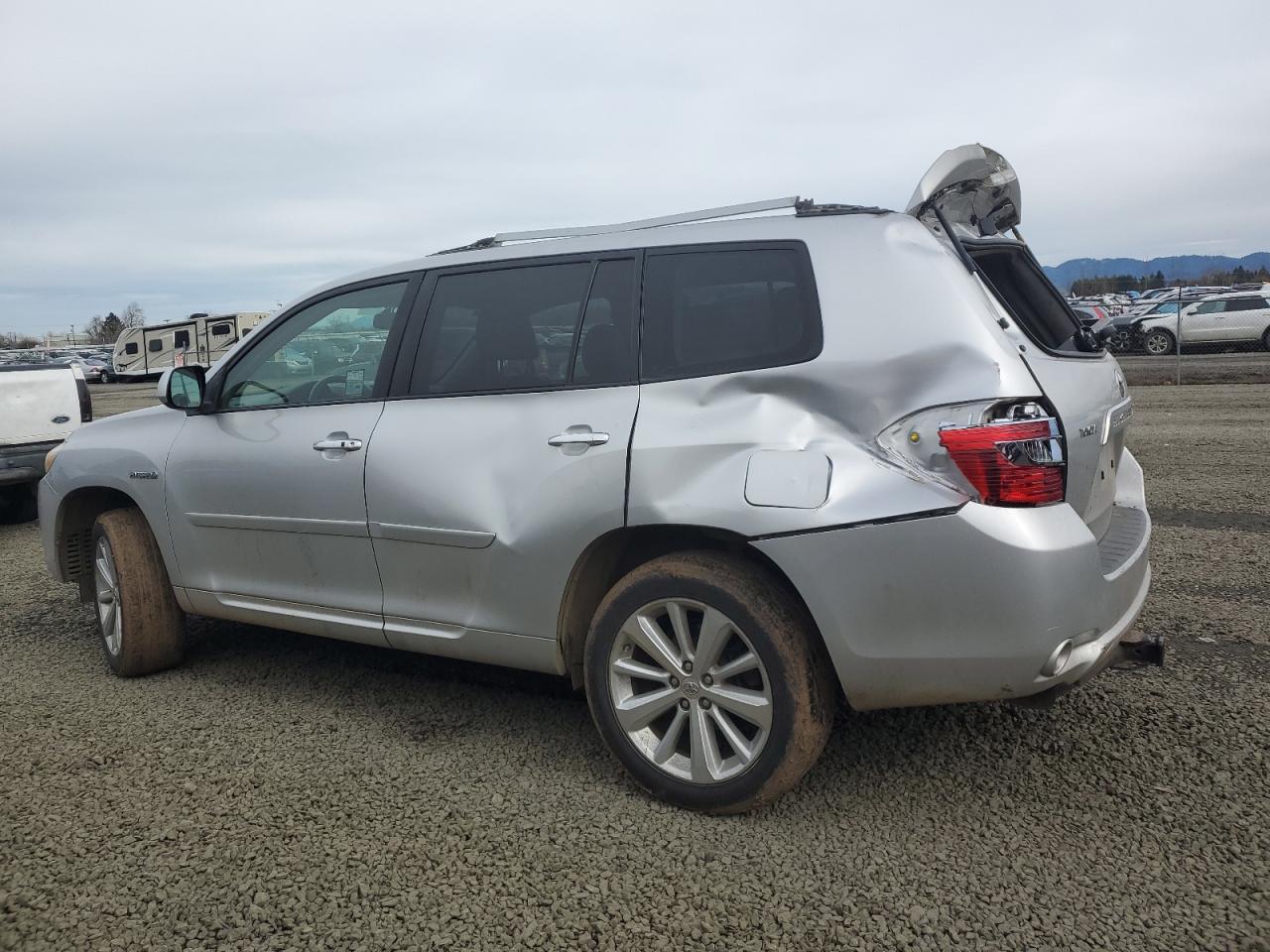 2009 Toyota Highlander VIN JTEEW44A692031958 Copart auction photo, rear end / side damage thumbnail 2