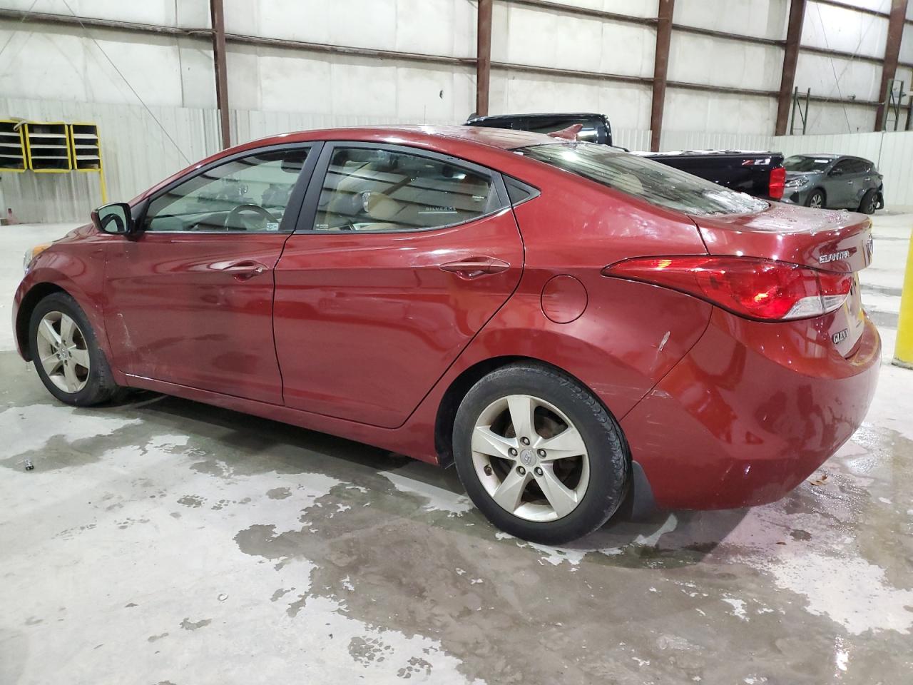 2013 Hyundai Elantra VIN KMHDH4AE8DU683846 Copart auction photo, vandalism damage thumbnail 2
