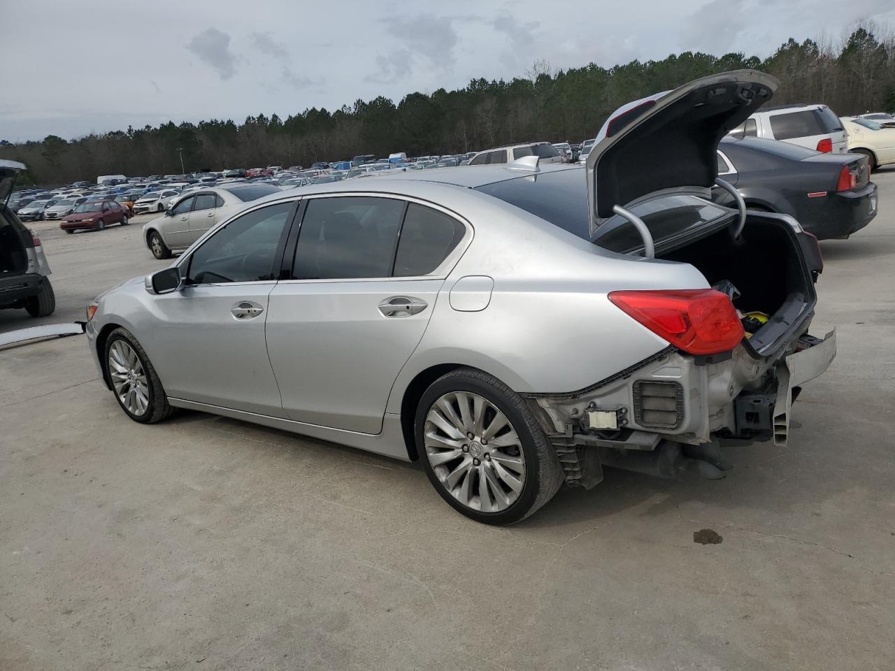 2015 Acura RLX VIN JH4KC1F59FC001663 Copart auction photo, rear end damage thumbnail 2