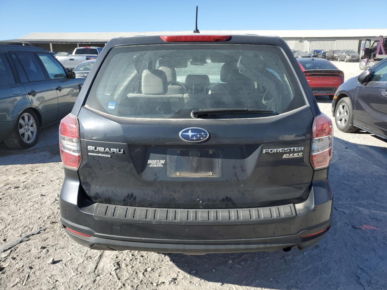 2015 Subaru Forester VIN JF2SJAAC5FG593103 Copart auction photo, front end / mechanical damage thumbnail 6