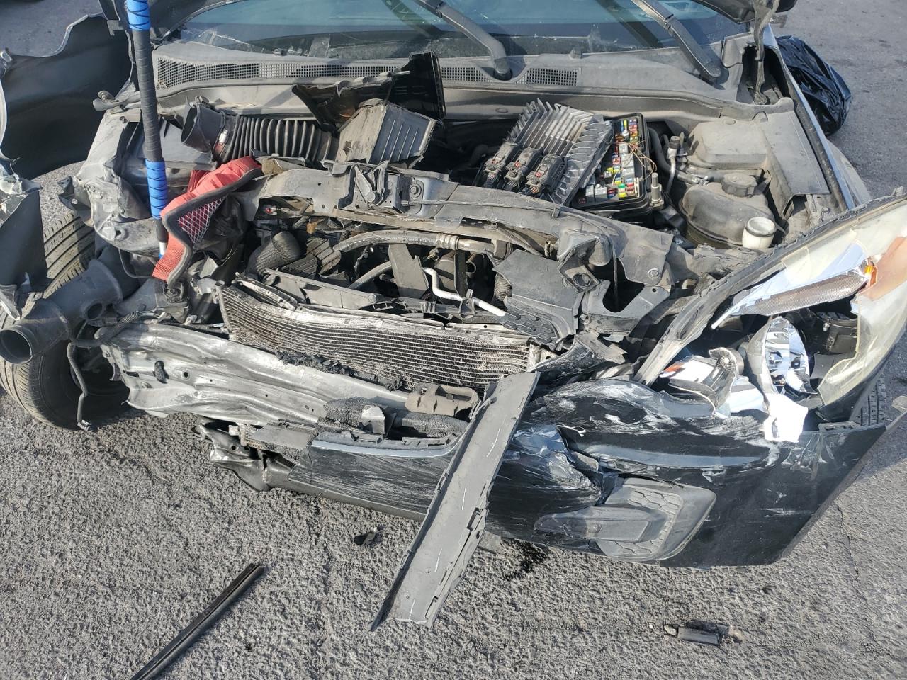 2013 Chevrolet Equinox VIN 2GNALBEK6D1121912 Copart auction photo, front end / undercarriage damage thumbnail 12