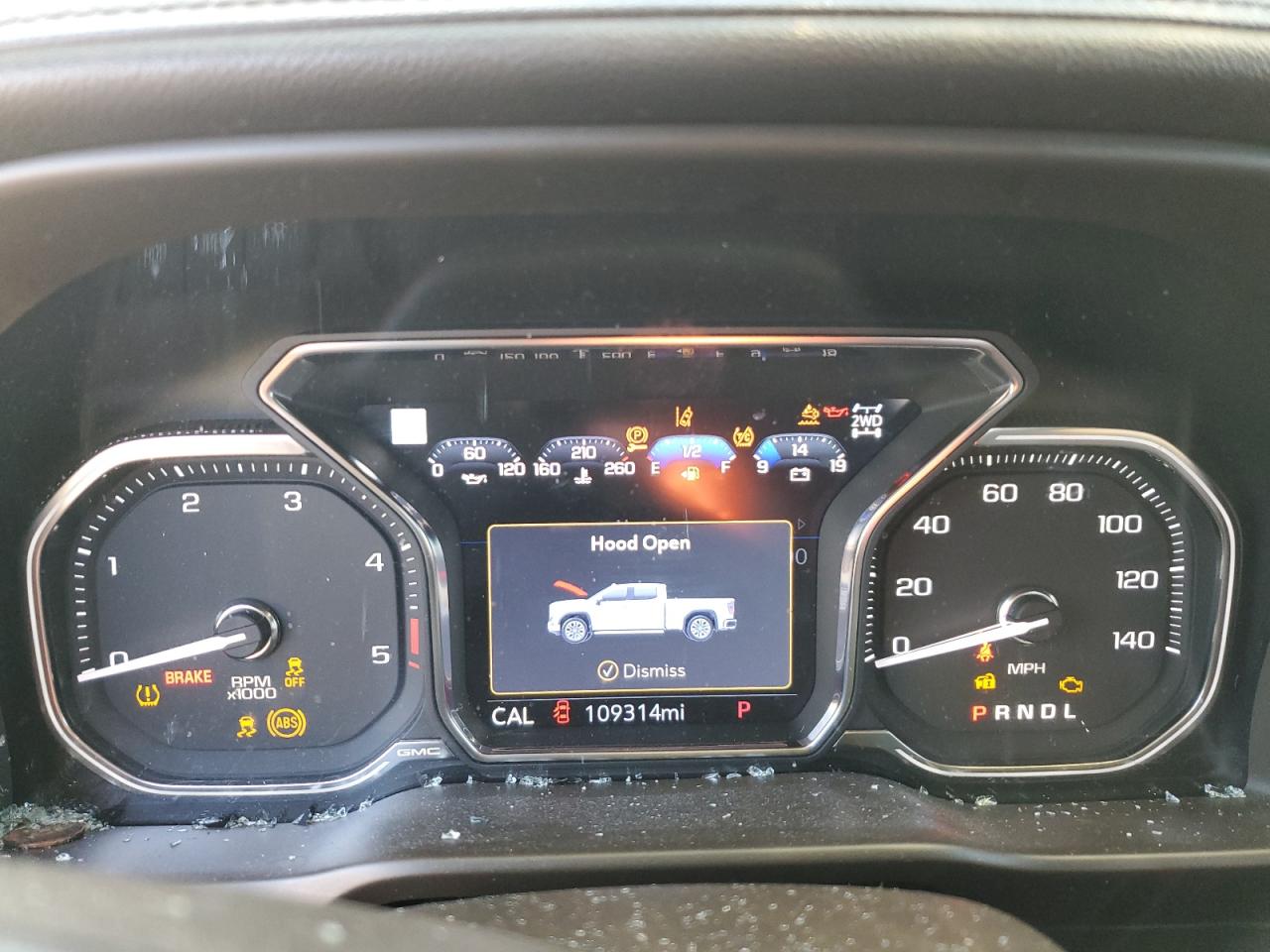 2020 GMC Sierra VIN 1GT49REY0LF109960 Copart auction photo, all over damage thumbnail 9