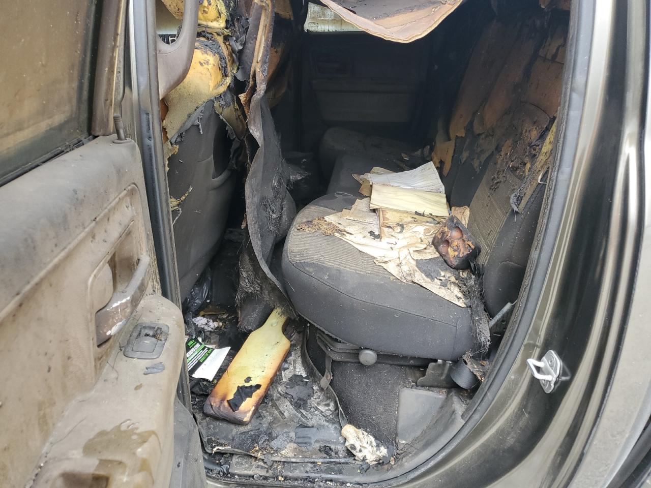 2012 Dodge RAM VIN 1C6RD7GT8CS168330 Copart auction photo, burn damage thumbnail 10