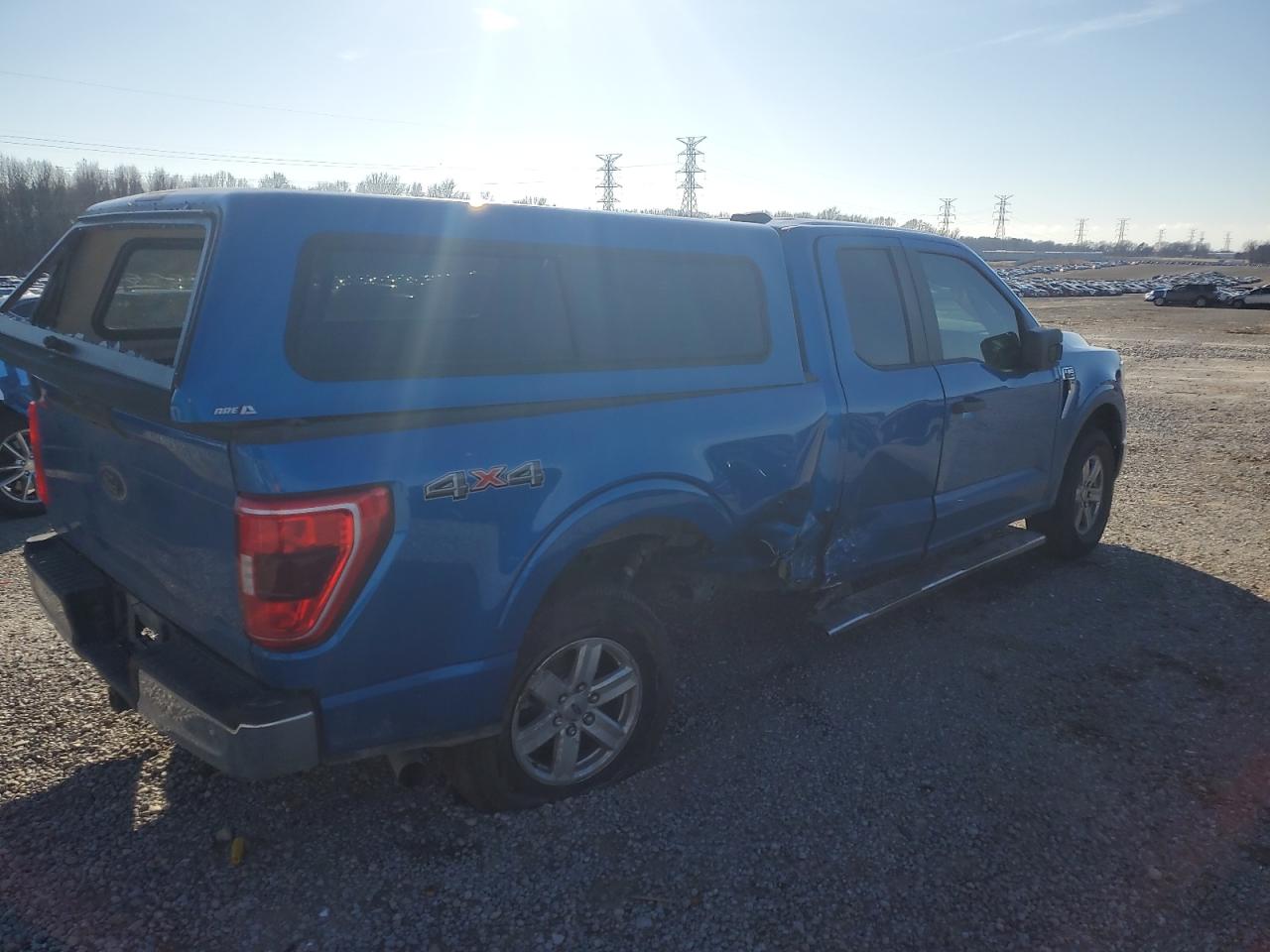 2021 Ford F-150 VIN 1FTFX1E53MKD12694 Copart auction photo, side damage thumbnail 3