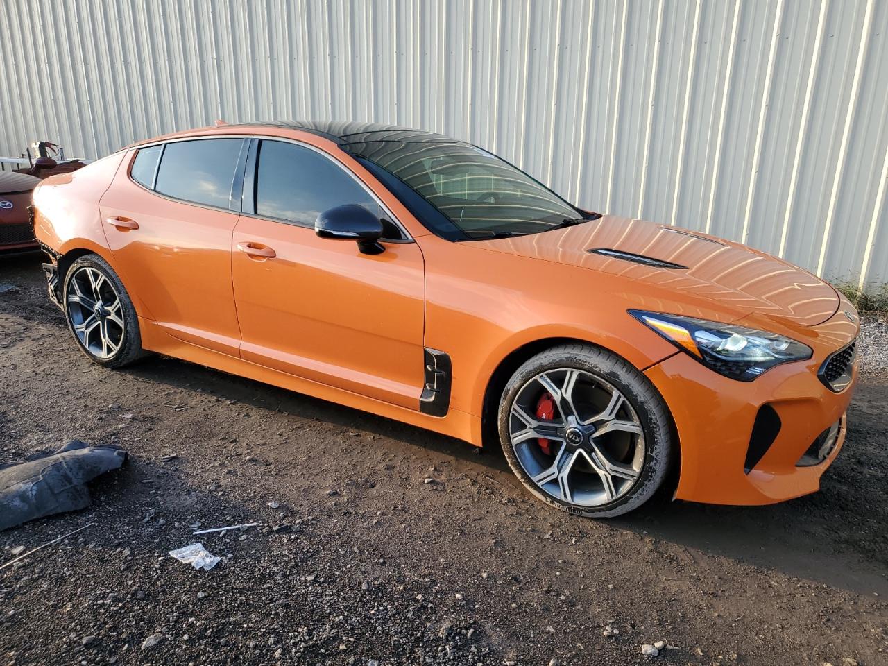 2019 KIA Stinger VIN KNAE35LC9K6070562 Copart auction photo, rear end / side damage thumbnail 4