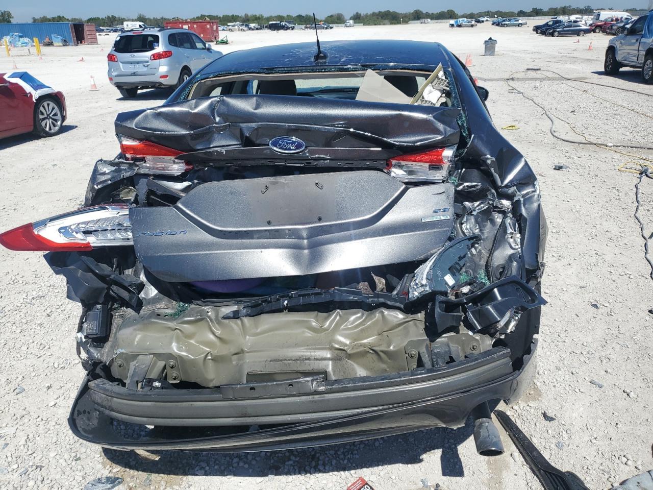 2017 Ford Fusion VIN 3FA6P0HD8HR290387 Copart auction photo, rear end / front end damage thumbnail 6
