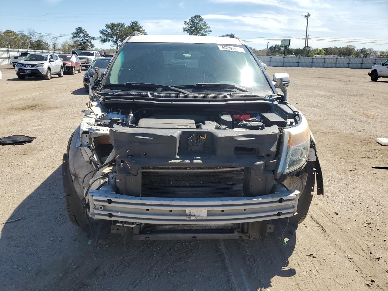 2013 Ford Explorer VIN 1FM5K7F86DGA54286 Copart auction photo, undercarriage / front end damage thumbnail 5