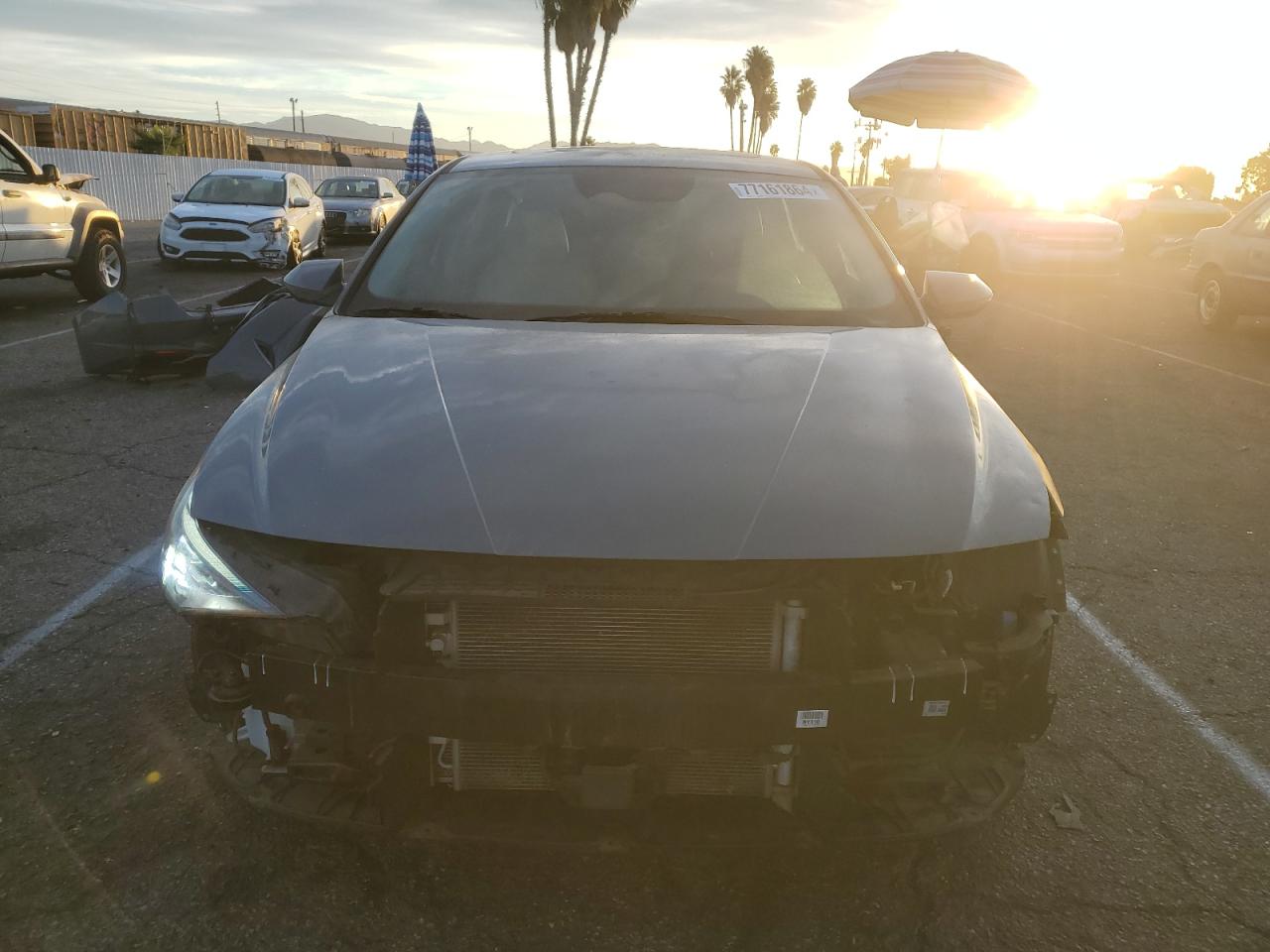2022 Hyundai Elantra VIN KMHLN4AJ7NU031089 Copart auction photo, front end / rear end damage thumbnail 5