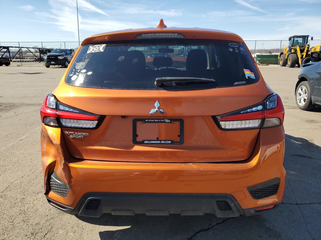 2020 Mitsubishi Outlander VIN JA4AR3AU6LU008818 Copart auction photo, front end / rear end damage thumbnail 6