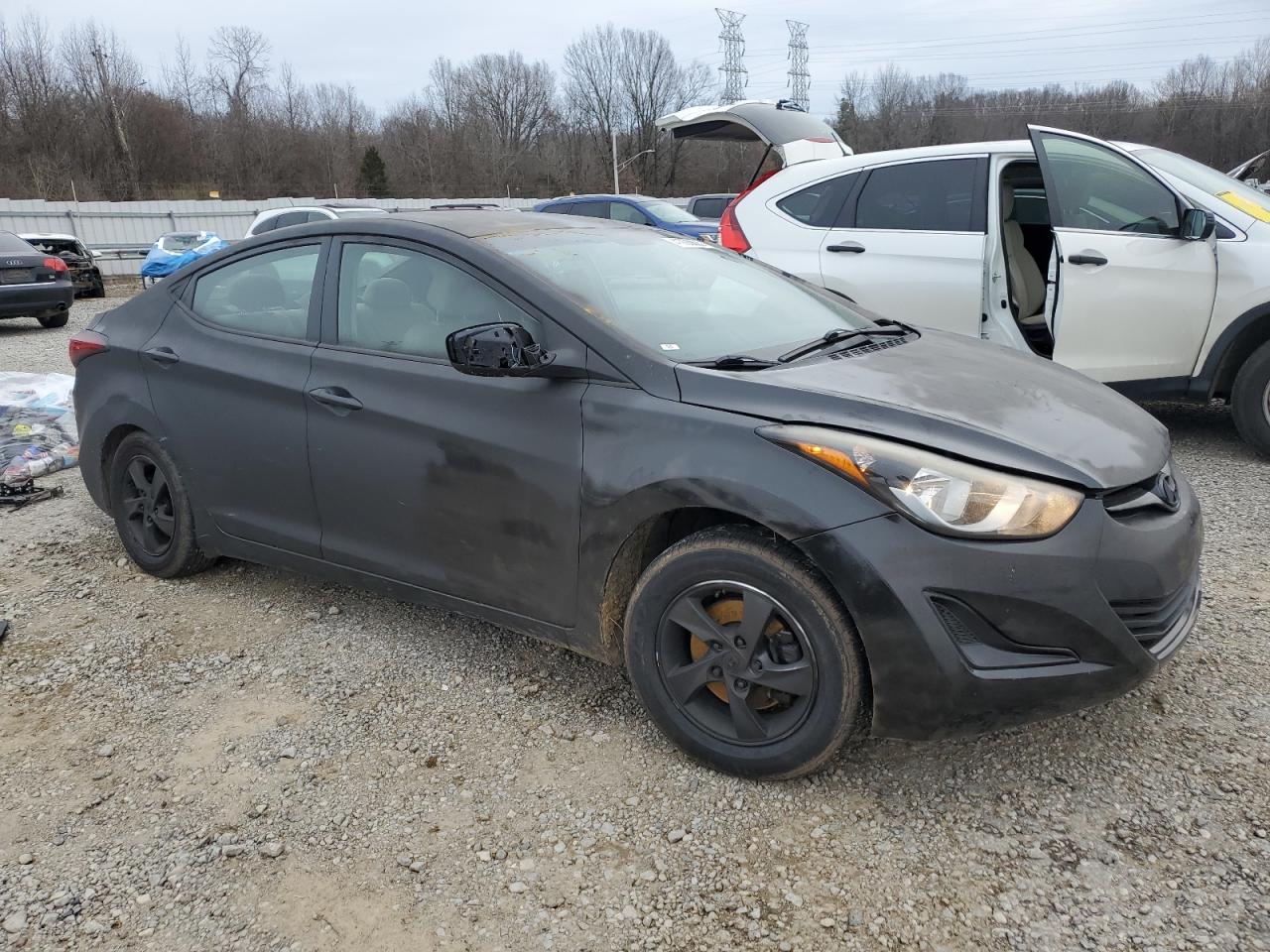 2015 Hyundai Elantra VIN 5NPDH4AE1FH614854 Copart auction photo, all over damage thumbnail 4