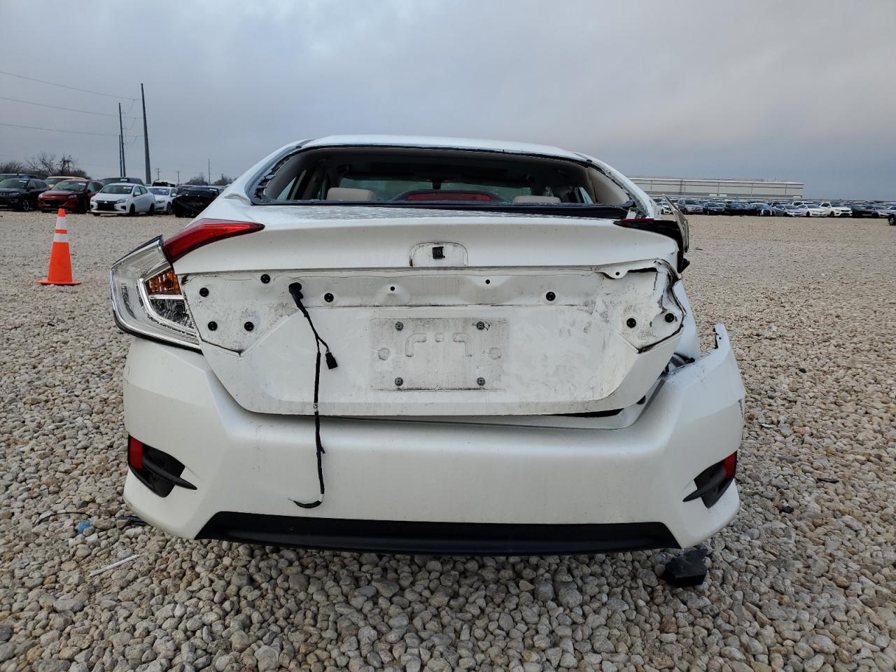 2016 Honda Civic VIN 2HGFC2F71GH517428 Copart auction photo, front end / rear end damage thumbnail 6