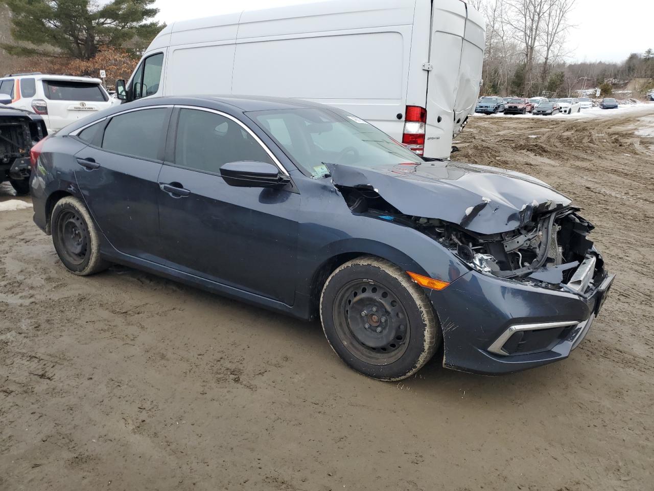 2019 Honda Civic VIN 2HGFC2F63KH574911 Copart auction photo, front end / minor dent/scratches damage thumbnail 4