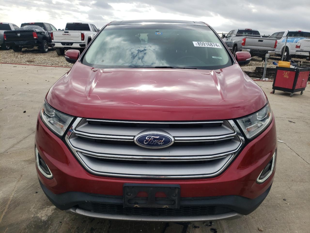 2017 Ford Edge VIN 2FMPK3K81HBB56177 Copart auction photo, all over damage thumbnail 5