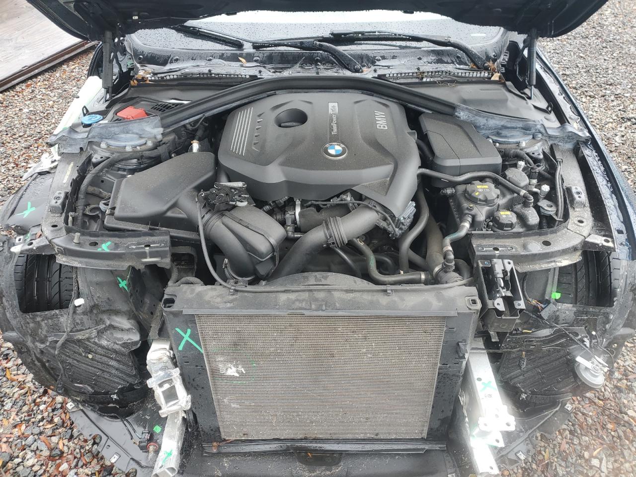 2017 BMW 4er VIN WBA4U7C39H5J55016 Copart auction photo, front end damage thumbnail 11