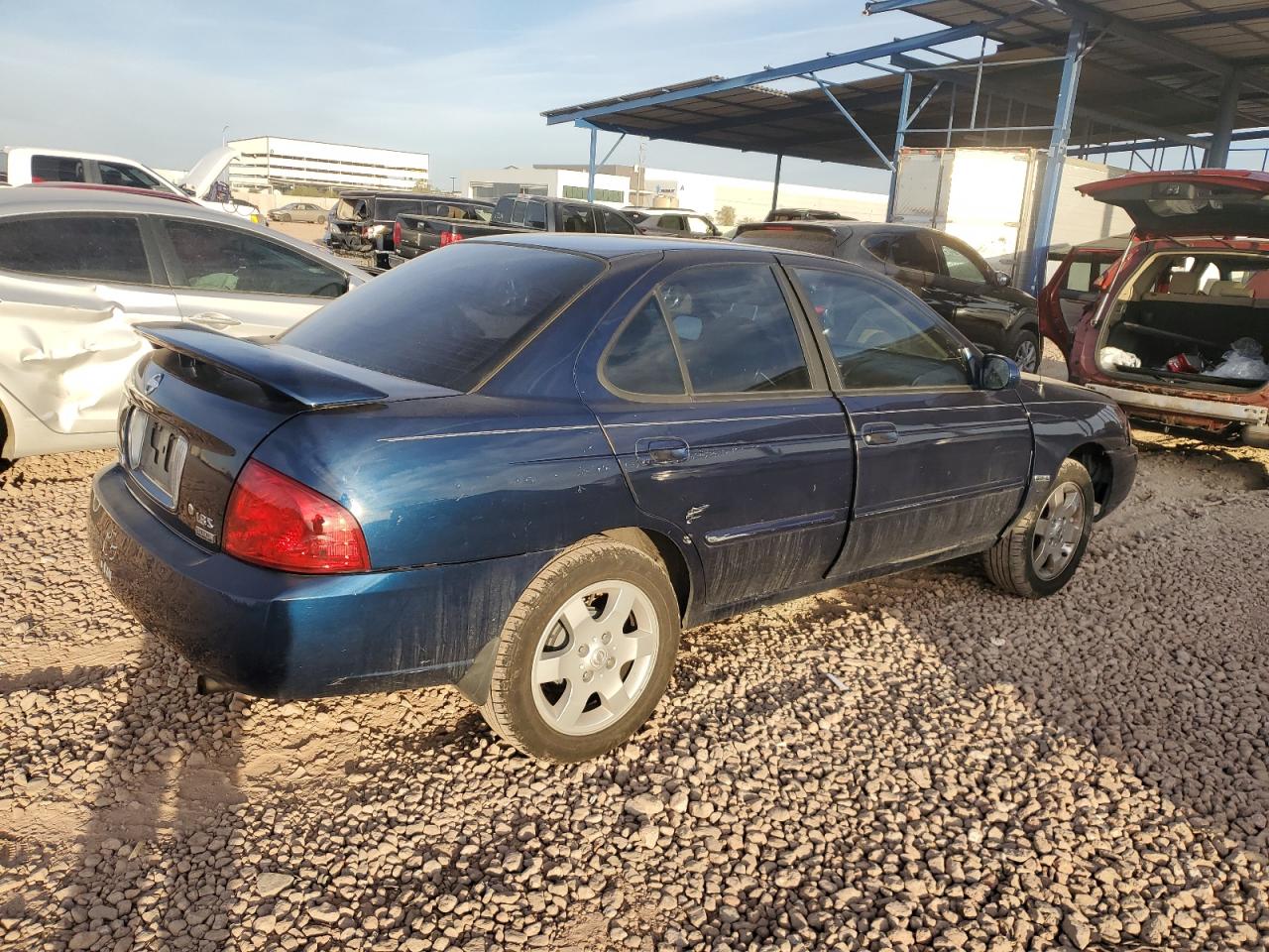 2006 Nissan Sentra VIN 3N1CB51D26L501167 Copart auction photo, side / front end damage thumbnail 3