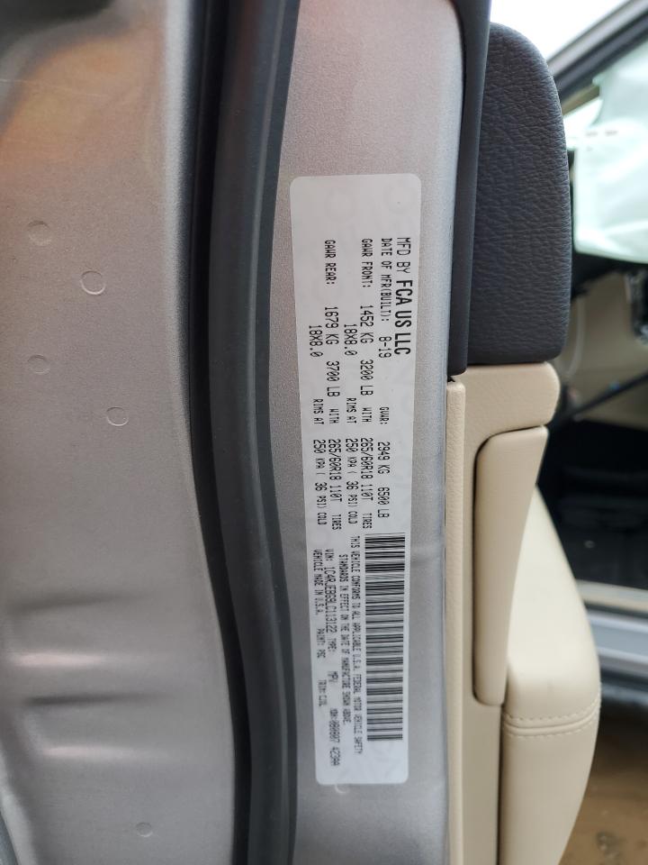 2020 Jeep Grand Cherokee VIN 1C4RJEBG9LC113122 Copart auction photo, side / front end damage thumbnail 16