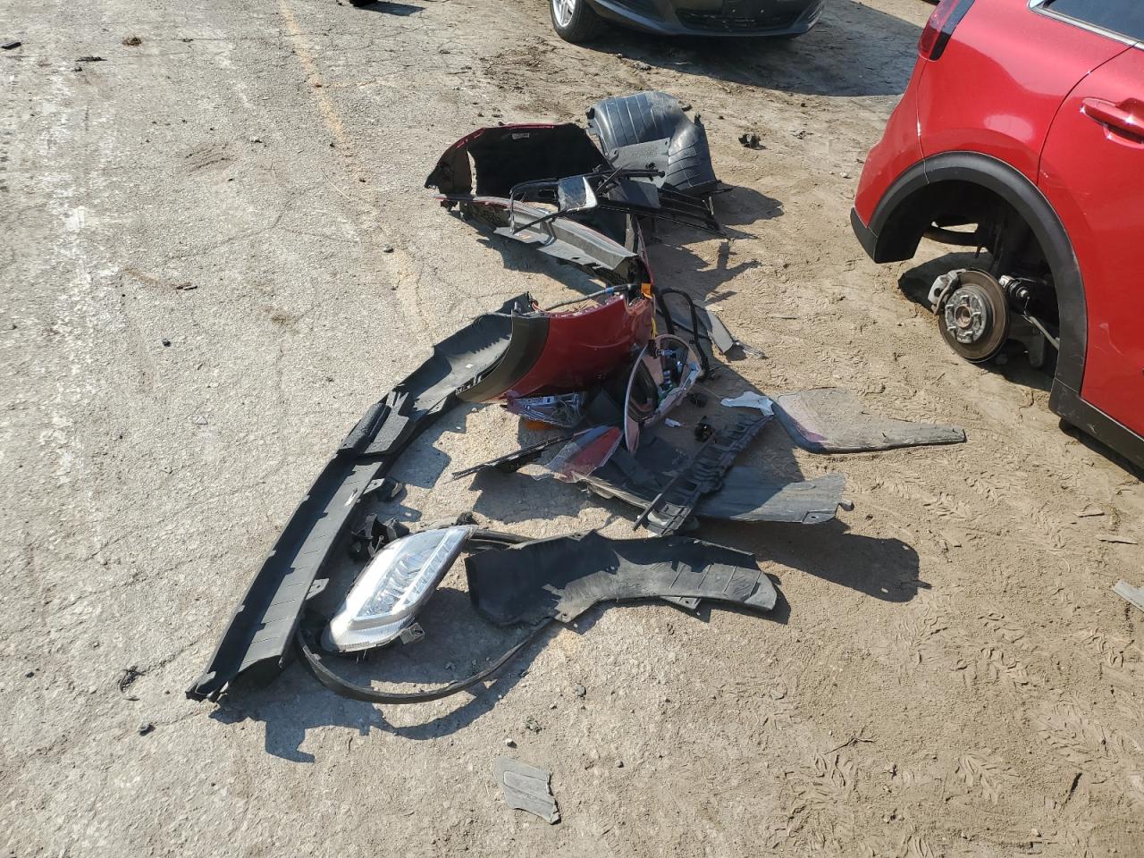 2019 KIA Niro VIN KNDCC3LC3K5336940 Copart auction photo, front end / side damage thumbnail 14