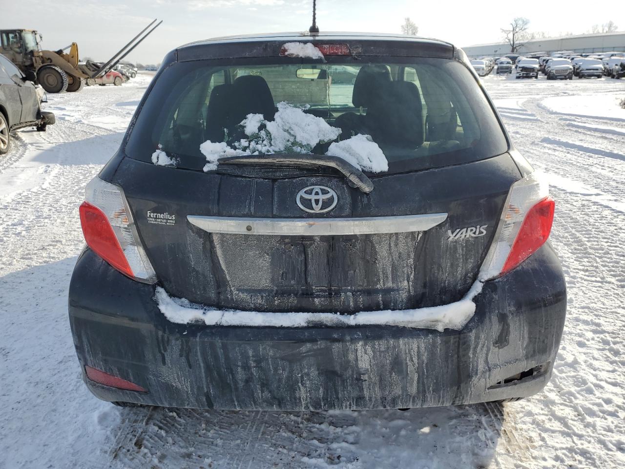 2014 Toyota Yaris VIN JTDJTUD37ED587921 Copart auction photo, front end / side damage thumbnail 6