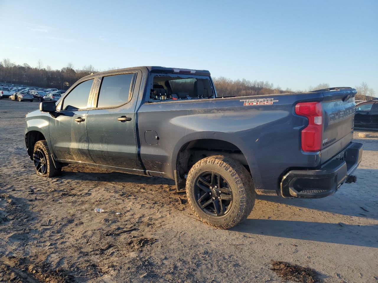 2021 Chevrolet Silverado VIN 1GCPYCEFXMZ355930 Copart auction photo, front end / side damage thumbnail 2