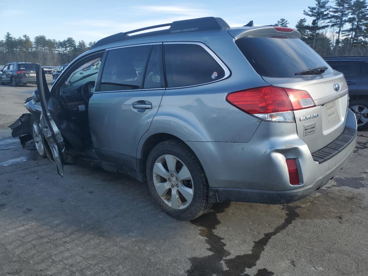 2011 Subaru Outback VIN 4S4BRBLC6B3355106 Copart auction photo, side / front end damage thumbnail 2