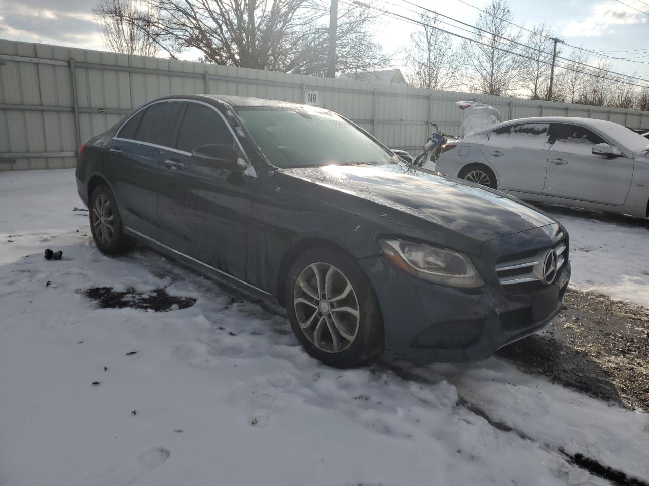 2016 Mercedes-Benz C-klasse VIN 55SWF4KB2GU109018 Copart auction photo, front end damage thumbnail 4