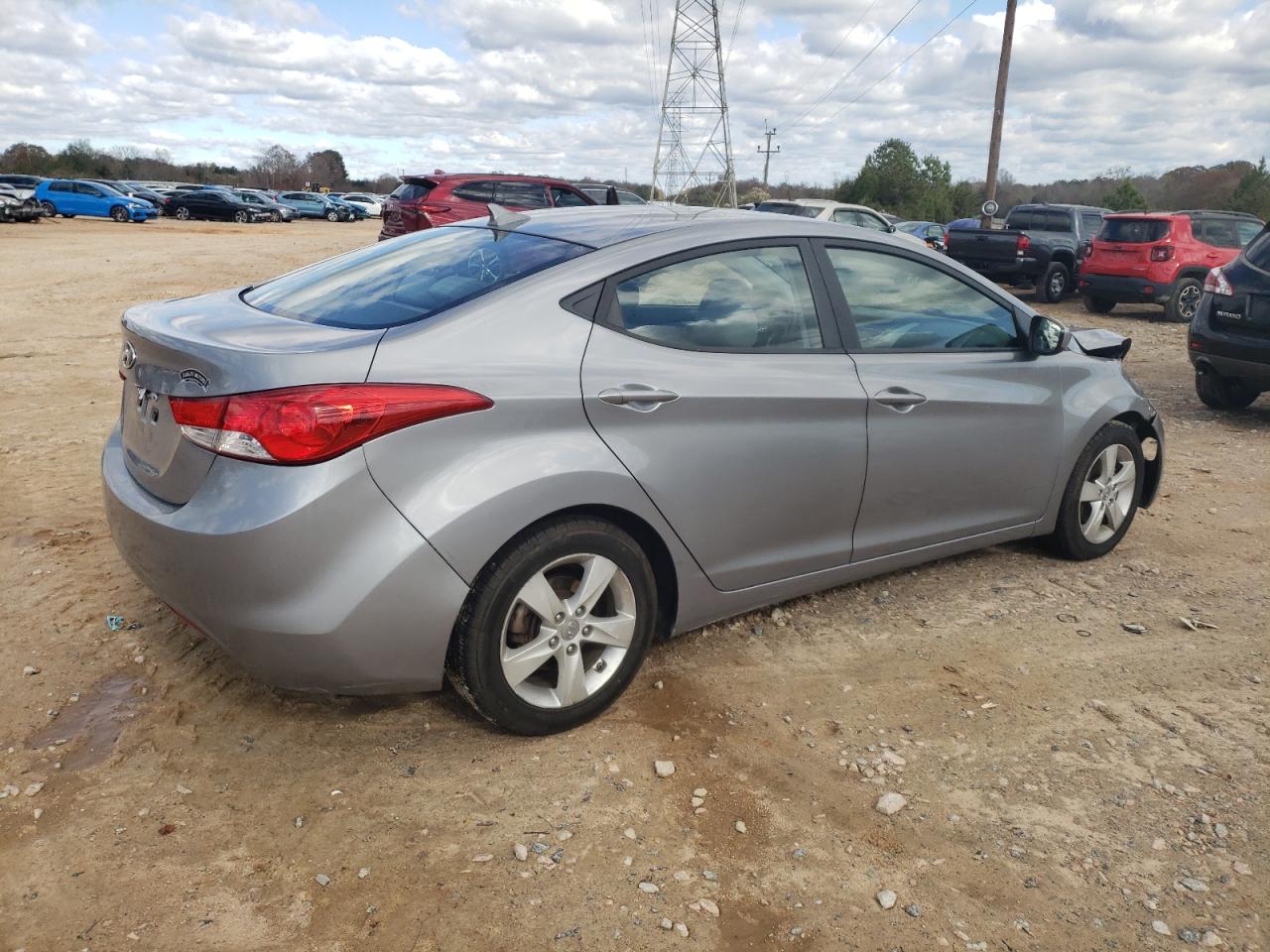 2013 Hyundai Elantra VIN KMHDH4AE8DU892603 Copart auction photo, front end damage thumbnail 3