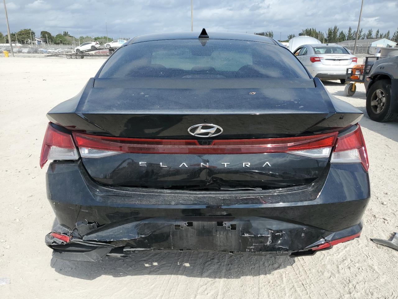 2022 Hyundai Elantra VIN KMHLS4AG0NU284137 Copart auction photo, rear end / minor dent/scratches damage thumbnail 6