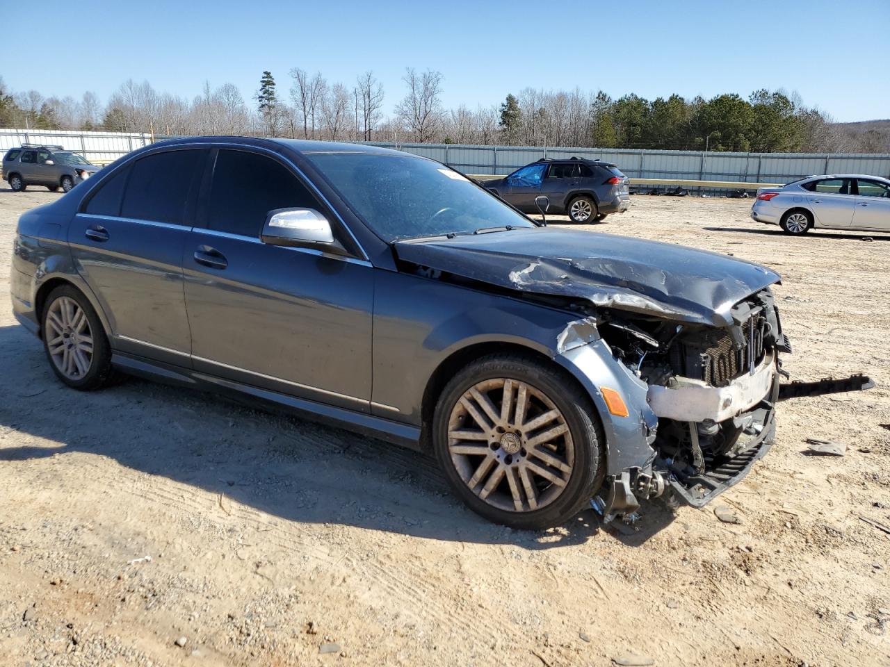 2008 Mercedes-Benz C-klasse VIN WDDGF54X78R015335 Copart auction photo, front end / minor dent/scratches damage thumbnail 4