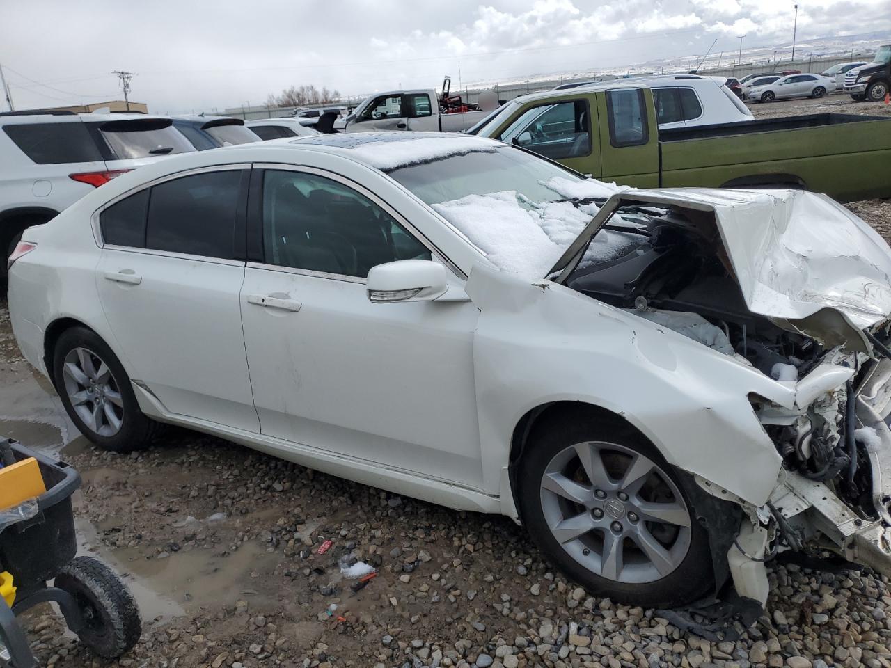 2012 Acura TL VIN 19UUA8F54CA008960 Copart auction photo, front end / all over damage thumbnail 4