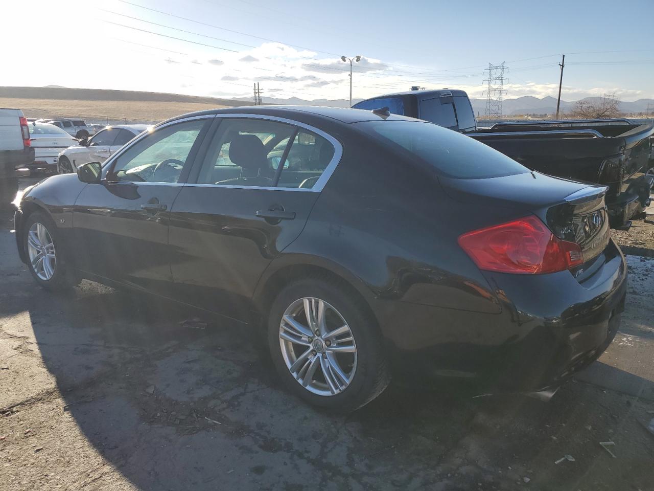 2015 Infiniti Q40 VIN JN1CV6AR3FM521765 Copart auction photo, front end damage thumbnail 2