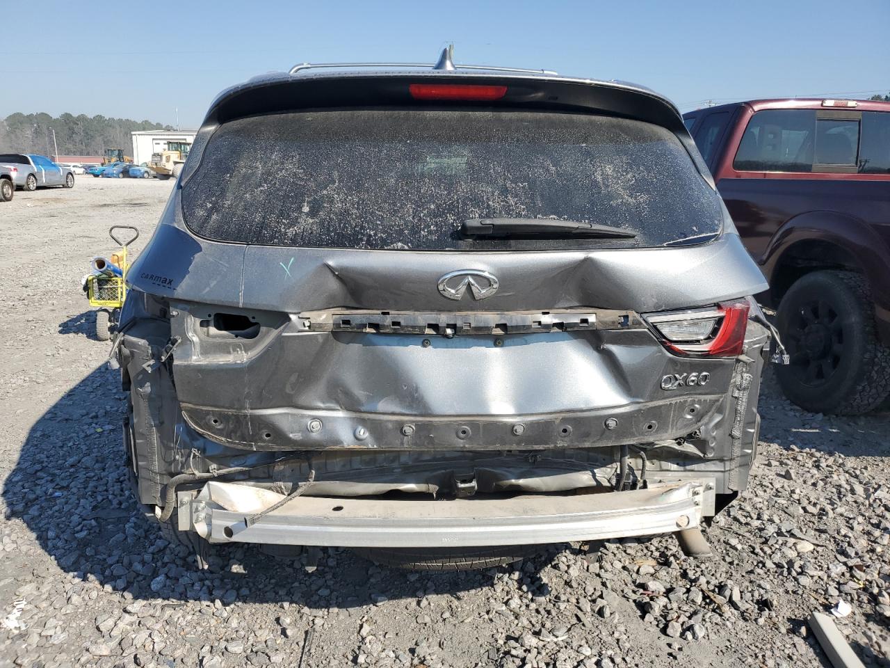 2020 Infiniti QX60 VIN 5N1DL0MN5LC545348 Copart auction photo, rear end / partial repair damage thumbnail 6