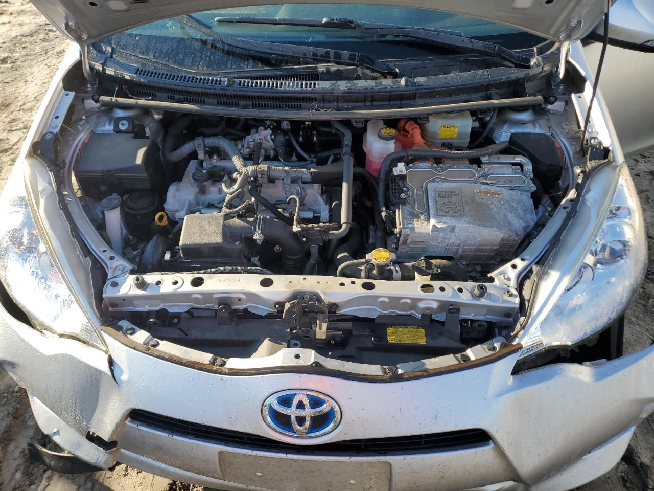 2014 Toyota Prius VIN JTDKDTB30E1563363 Copart auction photo, front end damage thumbnail 11