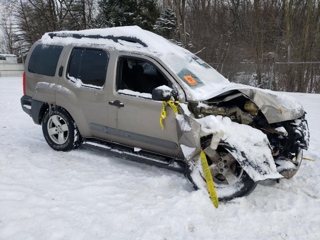 2005 Nissan XTerra VIN 5N1AN08U05C637601 Copart auction photo, front end / side damage thumbnail 4