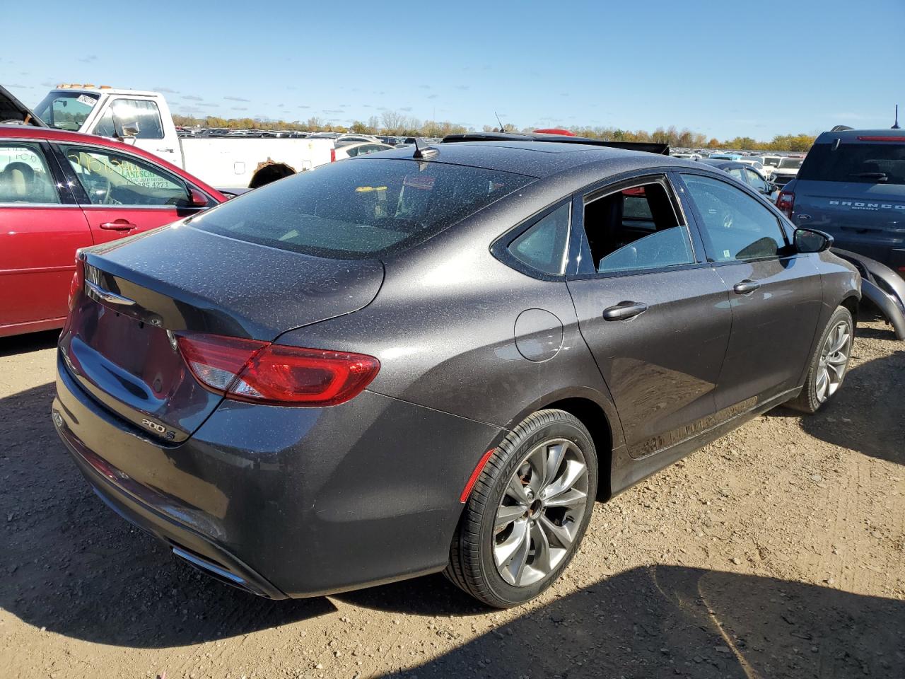 2015 Chrysler 200 VIN 1C3CCCBG4FN529905 Copart auction photo, front end damage thumbnail 3