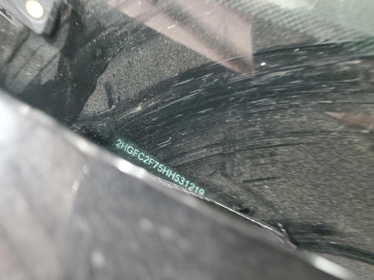 2017 Honda Civic VIN 2HGFC2F75HH531219 Copart auction photo, front end damage thumbnail 14