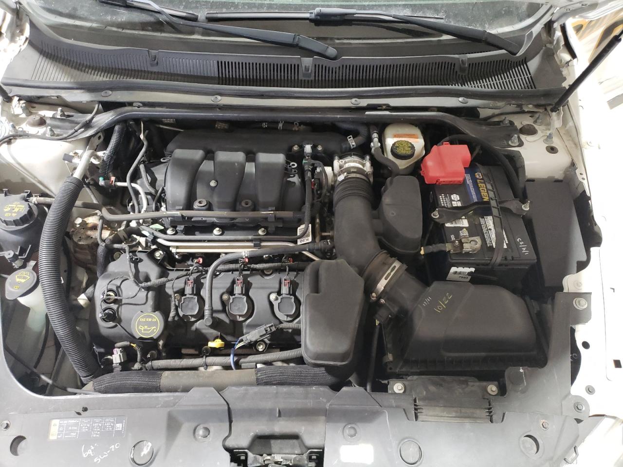 2014 Ford Taurus VIN 1FAHP2MK6EG148776 Copart auction photo, side / front end damage thumbnail 11